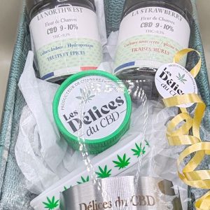Les delices du cbd huile resine fleurs indoor francais - coffret Duo de fleurs