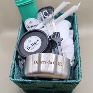 Les delices du cbd huile resine fleurs indoor francais - coffret Accessoires fumeur CBD